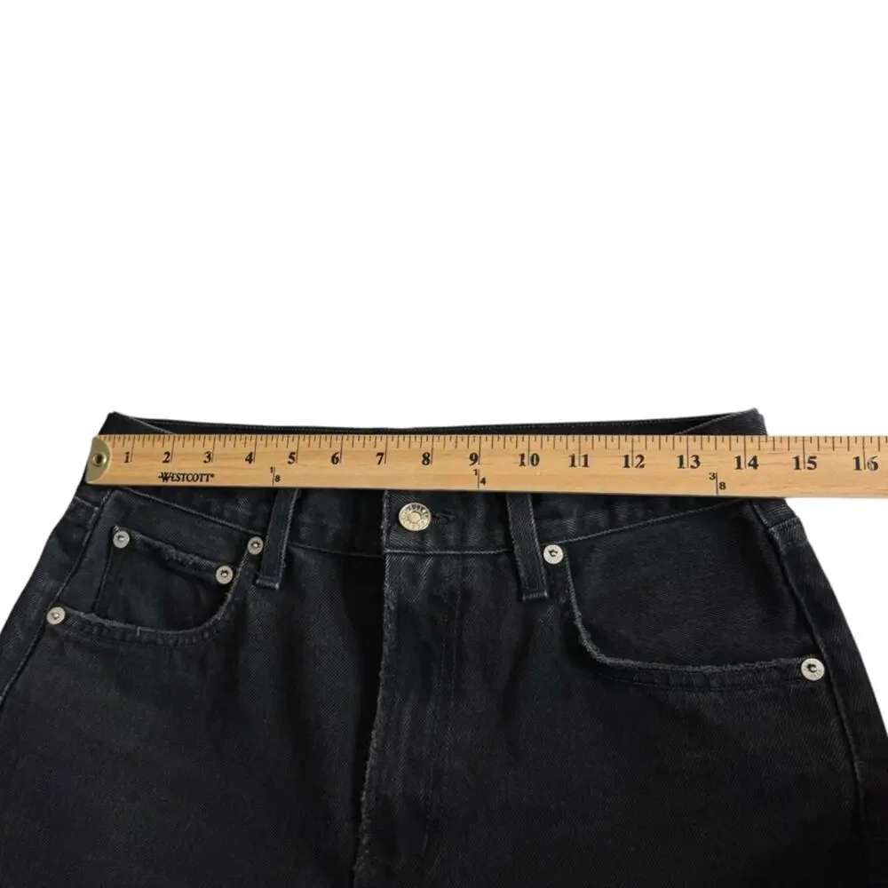 Agolde Cherie High Rise Straight Leg Distressed‎ Jeans Denim Pants Womens 27